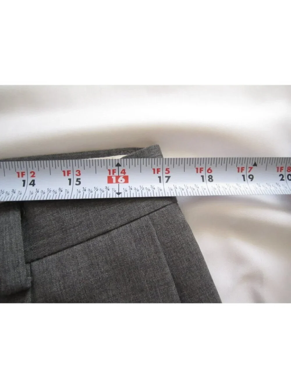 Nautica Men Sz 36W Gray 100% Wool Pleated Cuffed Pants Office Corporate Academia